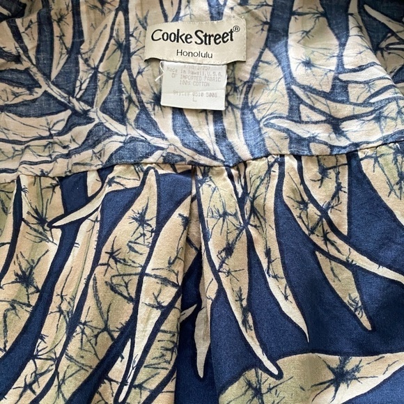 COOKE STREET Reverse Print Aloha Hawaiian Tropical Shirt Men L Large - Picture 6 of 7